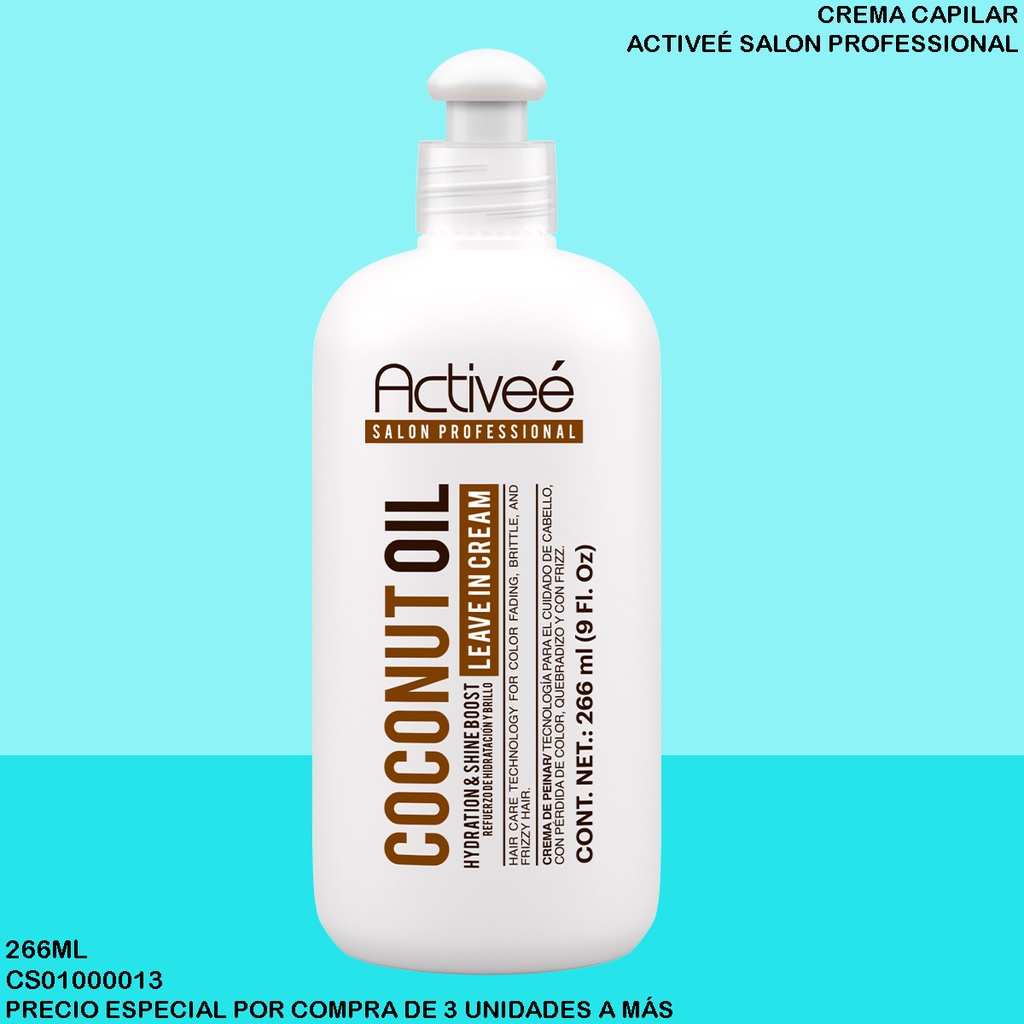 CREMA P/PEINAR ACTIVEE COCONUT 9OZ