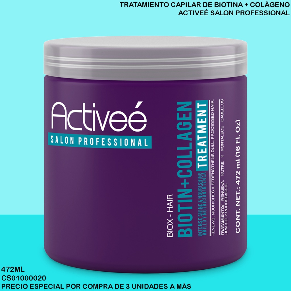 TRATAMIENTO ACTIVEE BIOTIN+COLLAGEN 16OZ