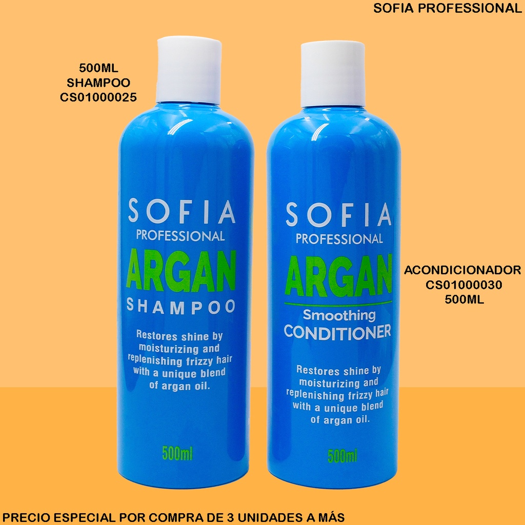 SHAMPOO ARGAN 500ML SOFIA PROFESIONAL