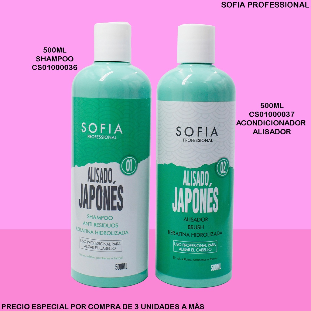 ACONDICIONADOR ALISADO JAPONES 500ML SOFIA