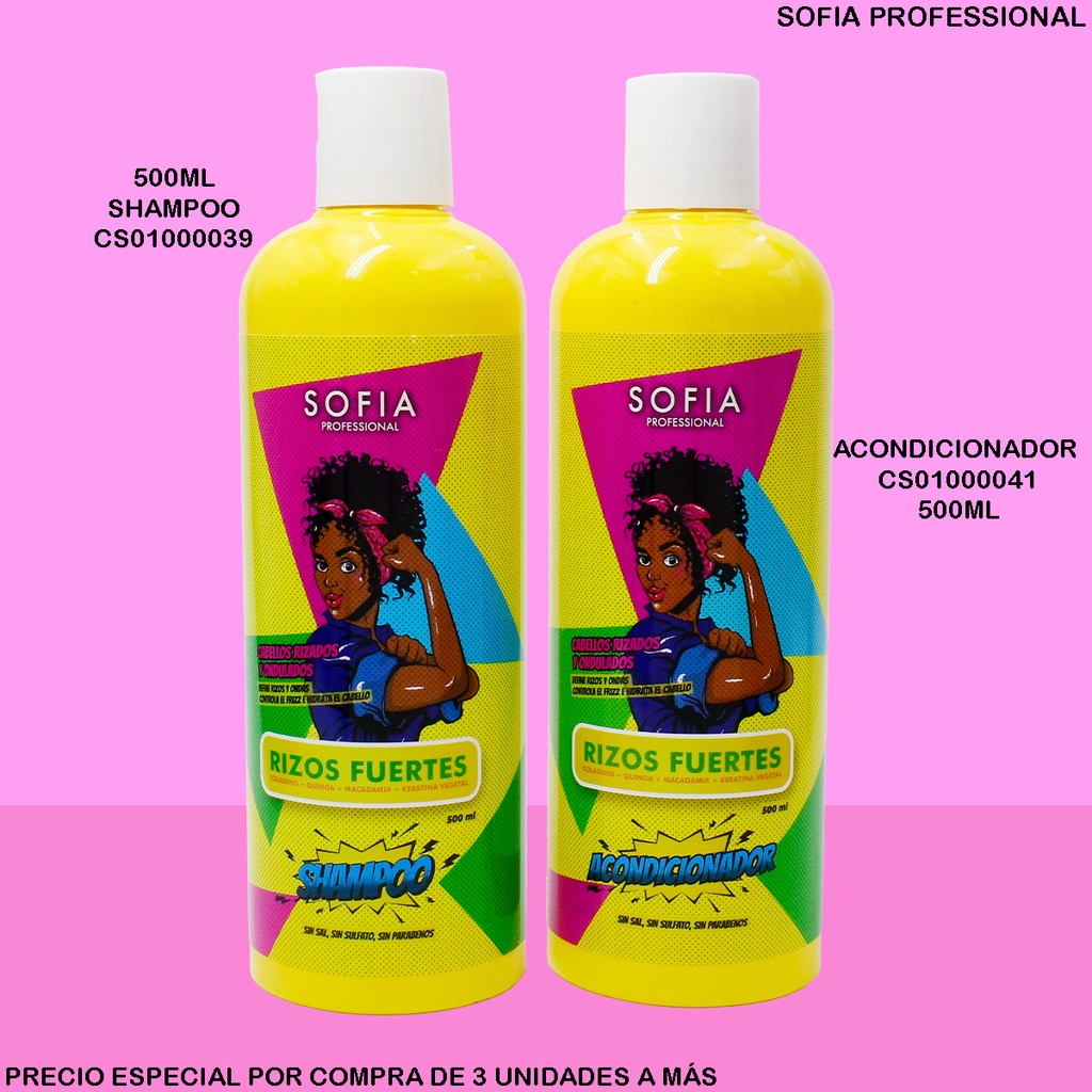 SHAMPOO RIZOS FUERTES 500ML SOFIA PROFESIONAL