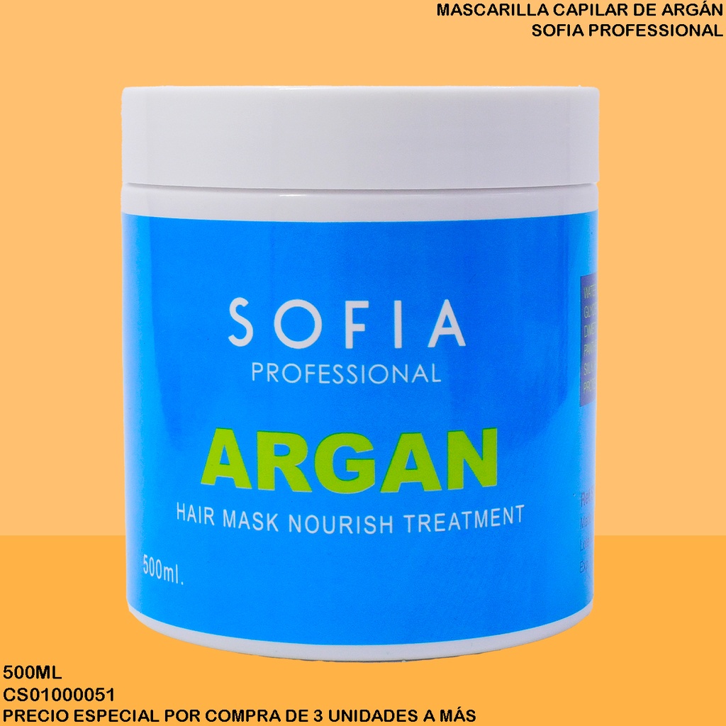 TRATAMIENTO ARGAN 500ML SOFIA PROFESIONAL.