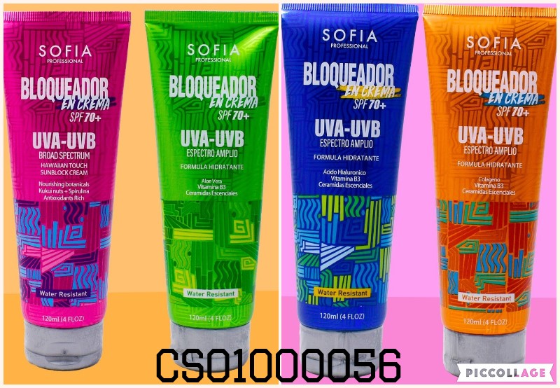 BLOQUEADOR EN CREMA (70+) 120ML SOFIA SURTD.