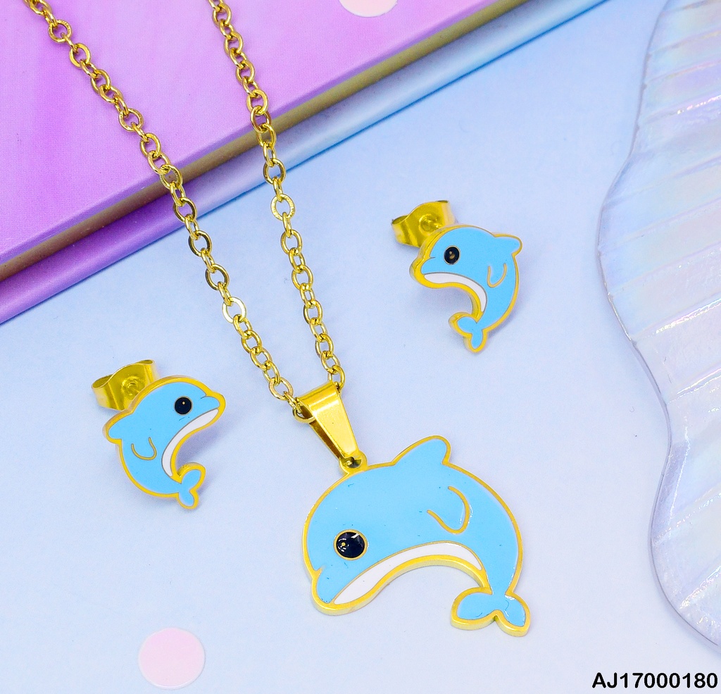 JUEGO DELFINES CELESTES/BLANCO 081257
