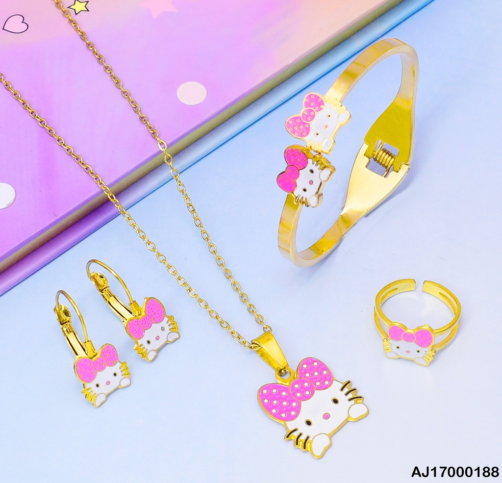 JUEGO HELLO KITTY C/BRAZALETE-ANILLO 080772