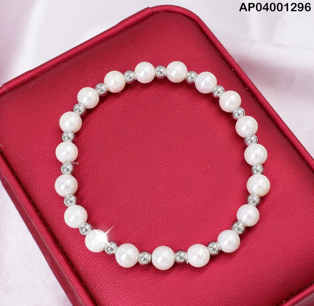 PULSERA PERLA/ PELOTA PLATD. 6B3001958-054