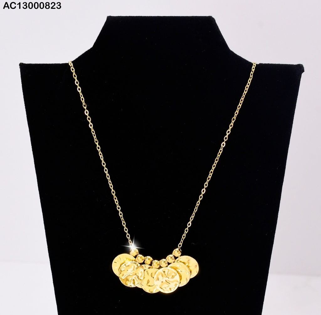 CADENA DIJES COLGANTES 7 PLACAS RD.C/PELOTITAS CA221