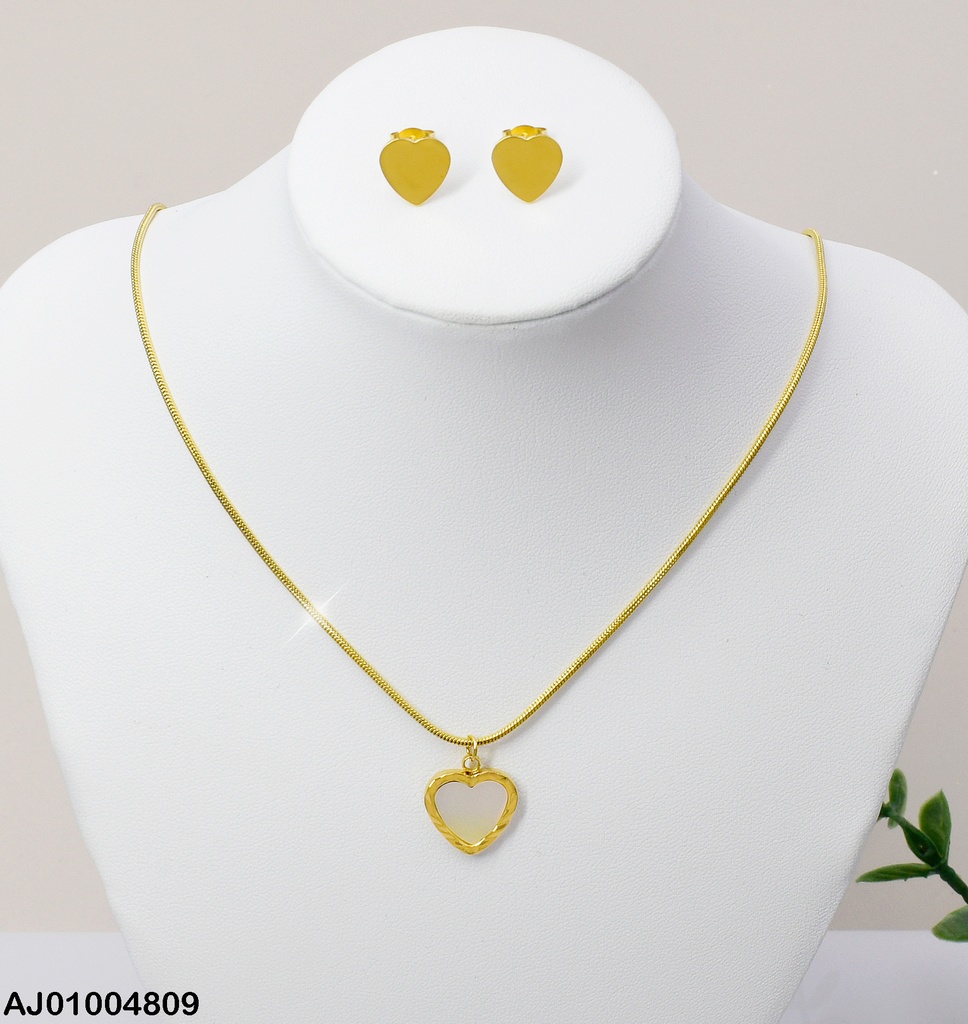 JUEGO CORAZON DIJE NACAR 080395-054