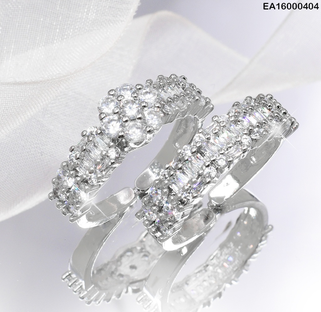 ANILLO PLATD. ZIRC. FLOR RE080-213