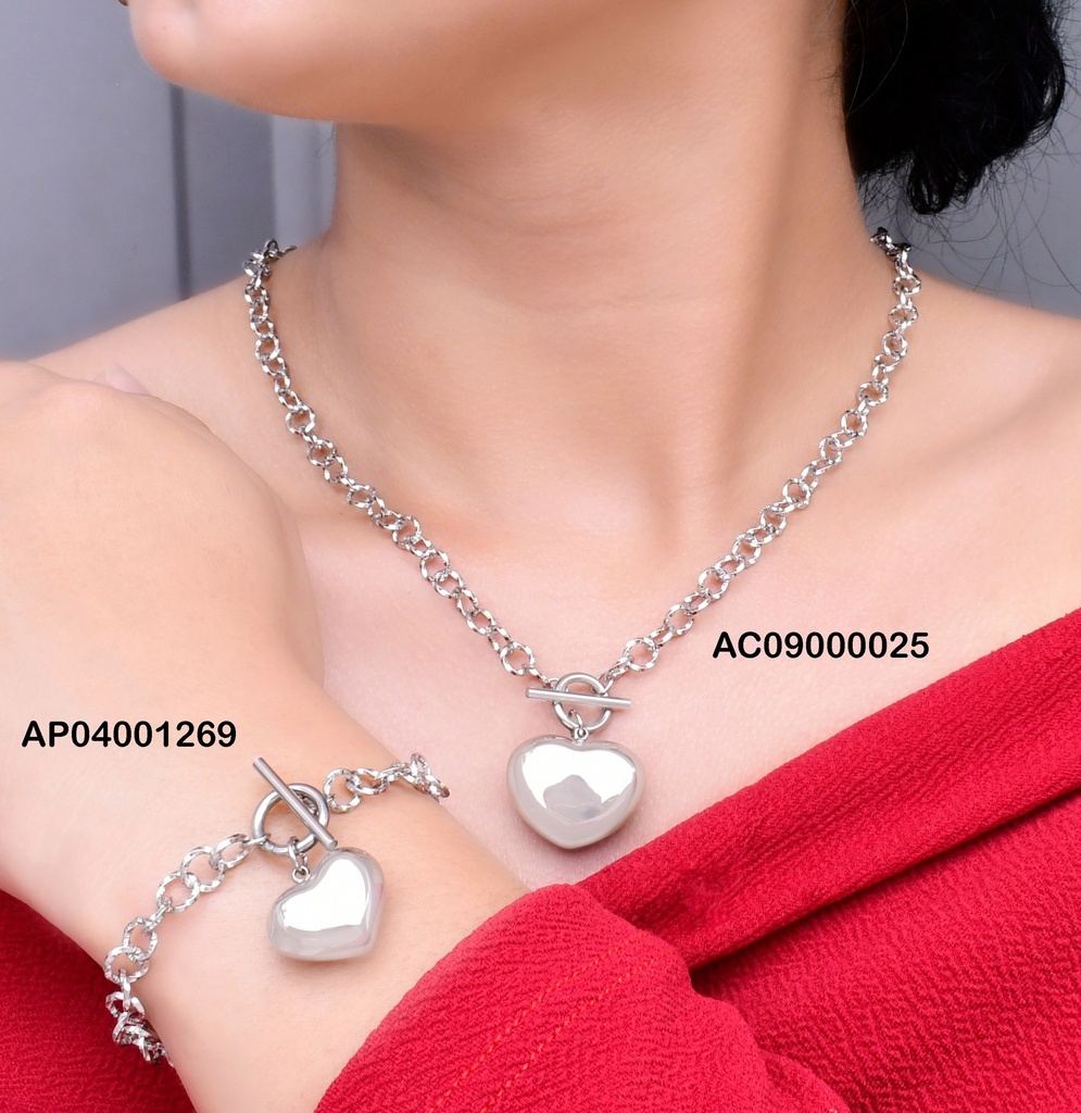 PULSERA PLATD. CORAZON CIERRE TIFFANY 6B2003931