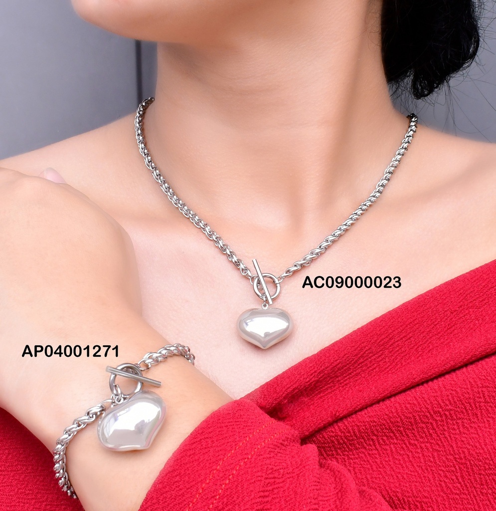 PULSERA PLATD. DIJE CORAZON CIERRE TIFFANY 6B2003923