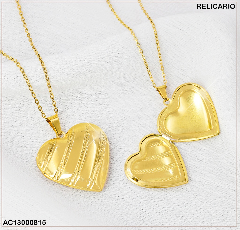 CADENA CORAZON INFLADO LINEAS 080942