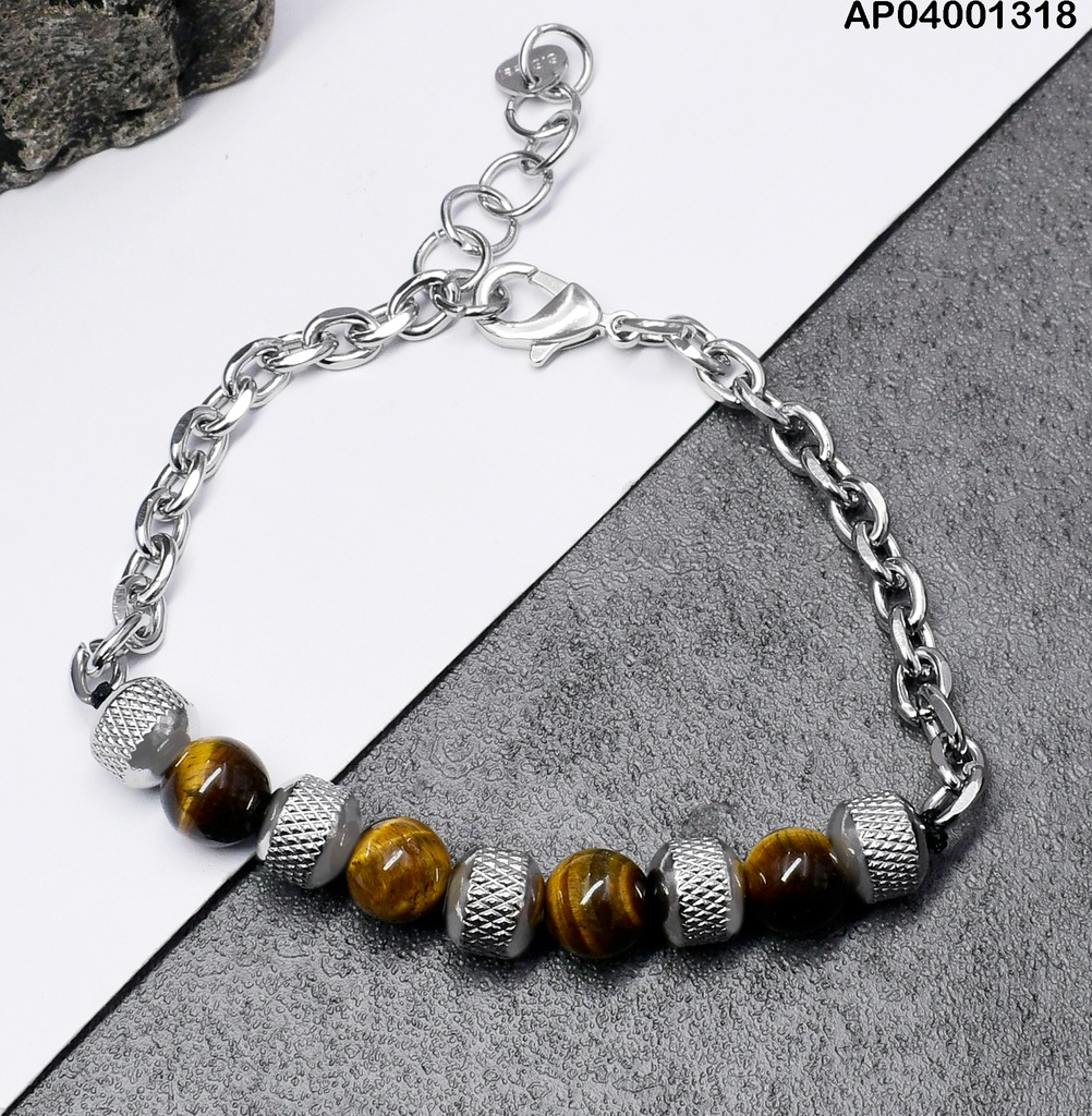 PULSERA PLATD. 0O0O0O0O0 CAFE 081660-W177