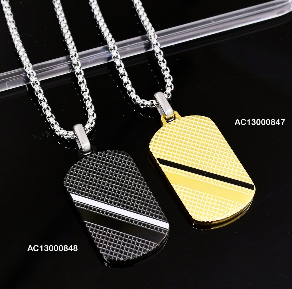 CADENAS PLATD. PLACA NEGRA 081670-W177