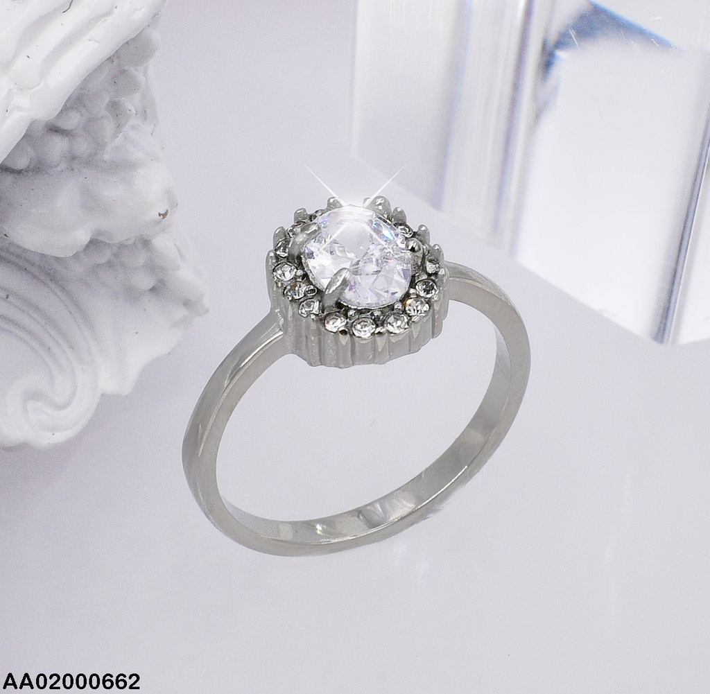 ANILLO PLATEADO SOLITARIO 0803511