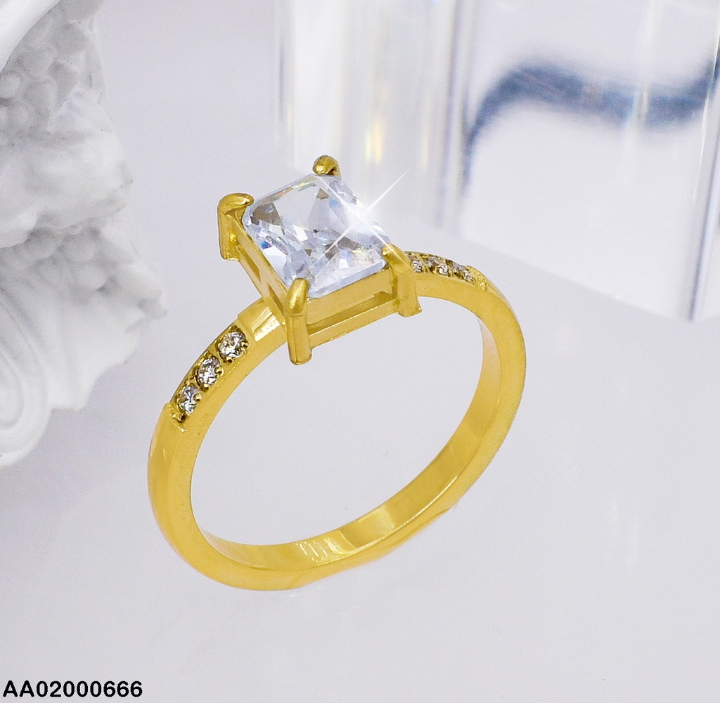 ANILLO SOLITARIO ZIRC.RECTANGULO VERTICAL 080366