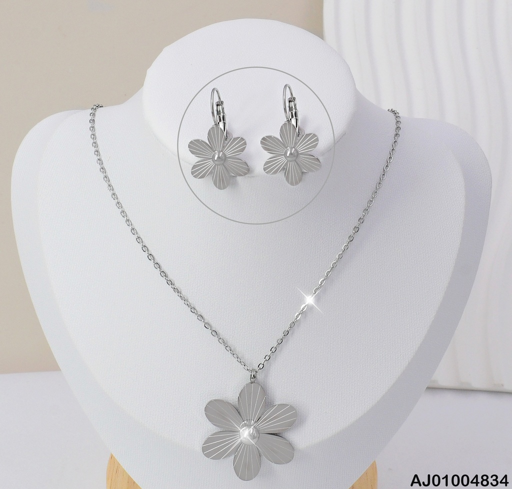 JUEGO PLATD. FLOR 6 PETALOS LINEAS 0804042-054