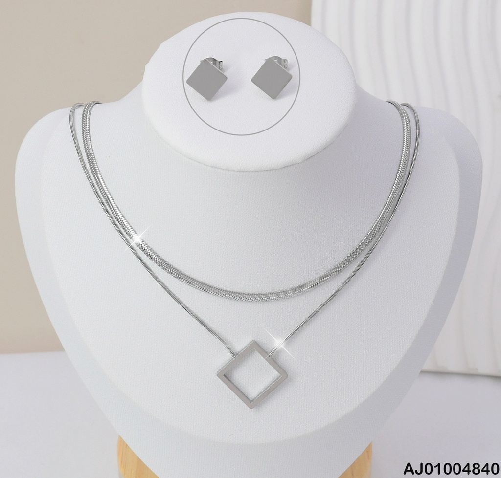 JUEGO PLATD. CAD. DOBLE ROMBO 0813792-171