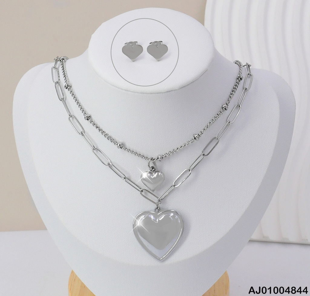 JUEGO PLATD. CORAZON INFLADO 07463102-W163