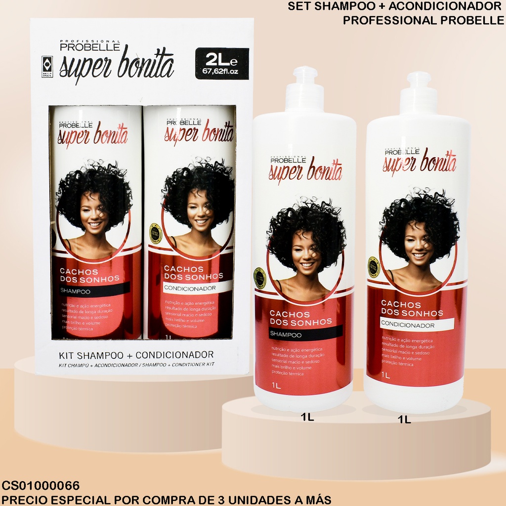 KIT CACHOS DOS SONHOS SHAMPOO/ACOND 2LT PROBELLE