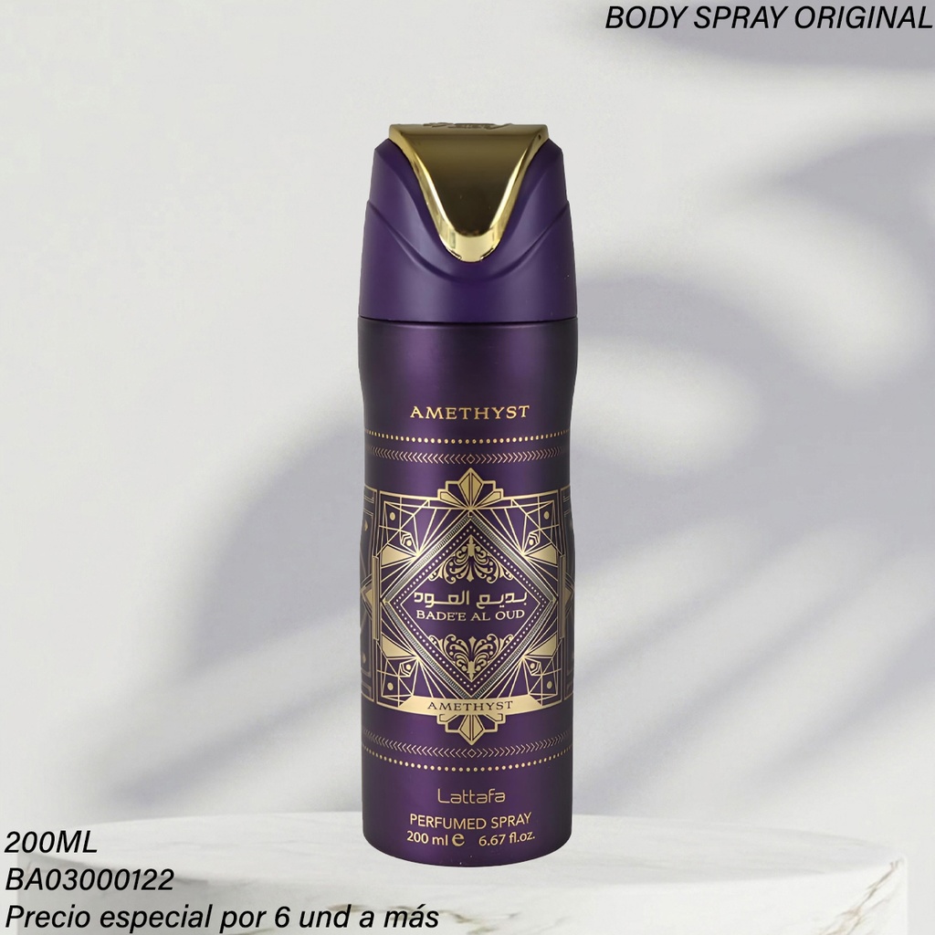 BODY SPRAY BADEE AMETHYST LATTAFA 200ML