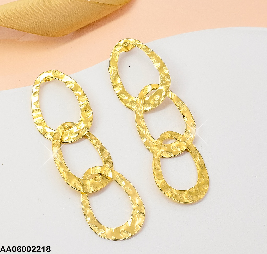 ARETES 3 CROQUIS OVALOS GRABADOS-IRREG-PLANOS EA359-45