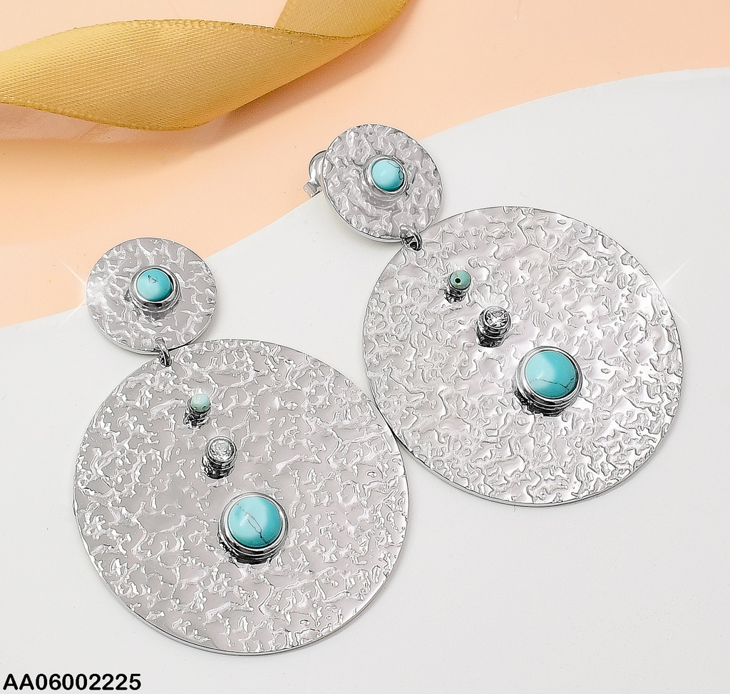 ARETES PLAT. DOBLE PLACAS RD CORRUGADAS 3 PERLITAS EA286-131