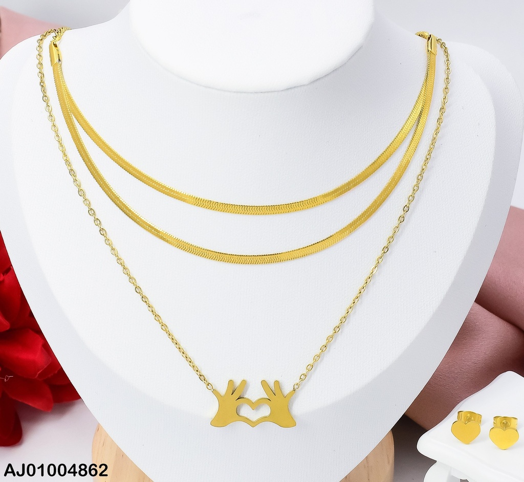JUEGOS CAD. TRIPLE MANO CORAZON 0745761-W125 (NPE2025)