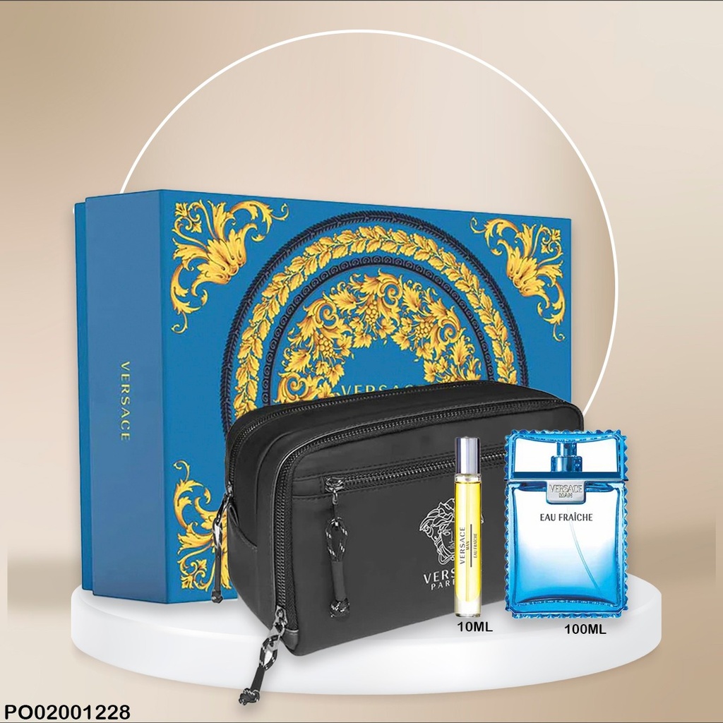 ESTUCHE PERFUMES VERSACE EAU FRAICHE 3PCS/COSMETIQUERA