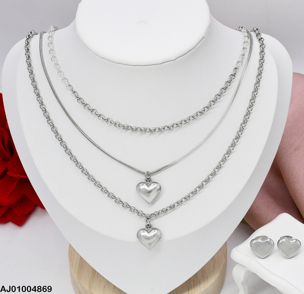 JUEGO PLATEAD. CAD, TRIPLE CORAZON 0739322-054