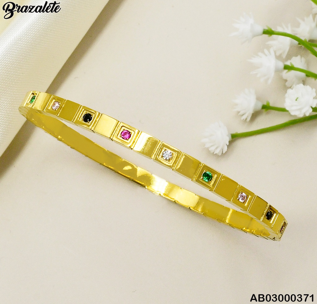 BRAZALETE ZIRCONIAS COLORES 080966-W43