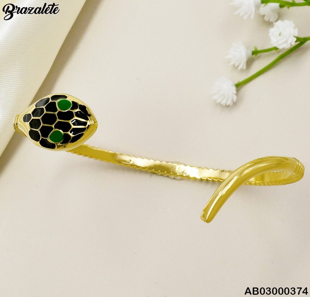 BRAZALETE SERPIENTE NEGRA 080694-W25