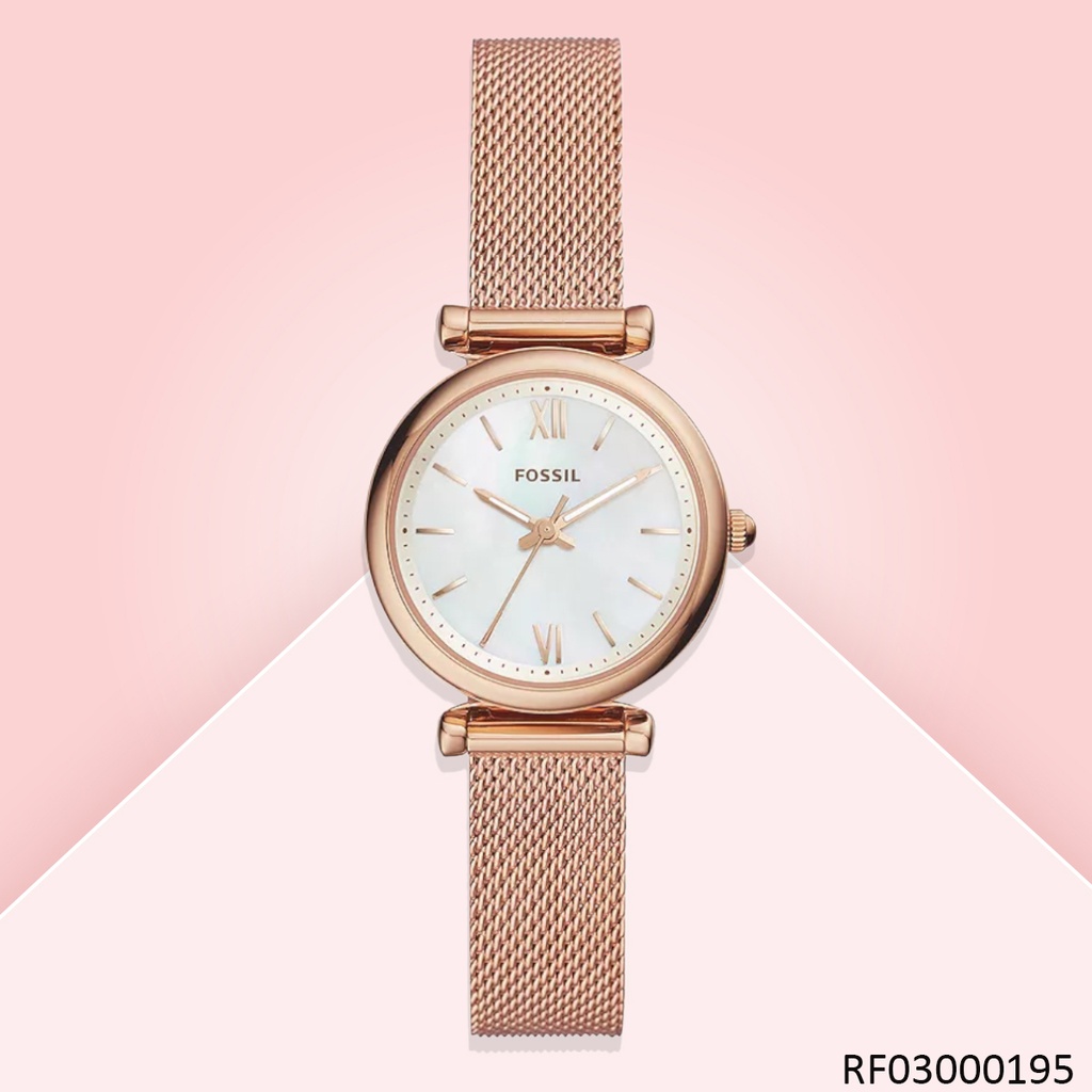RELOJ FOSSIL ANALOGO LADIES CARLIE MINI ES4433 METAL ROSE
