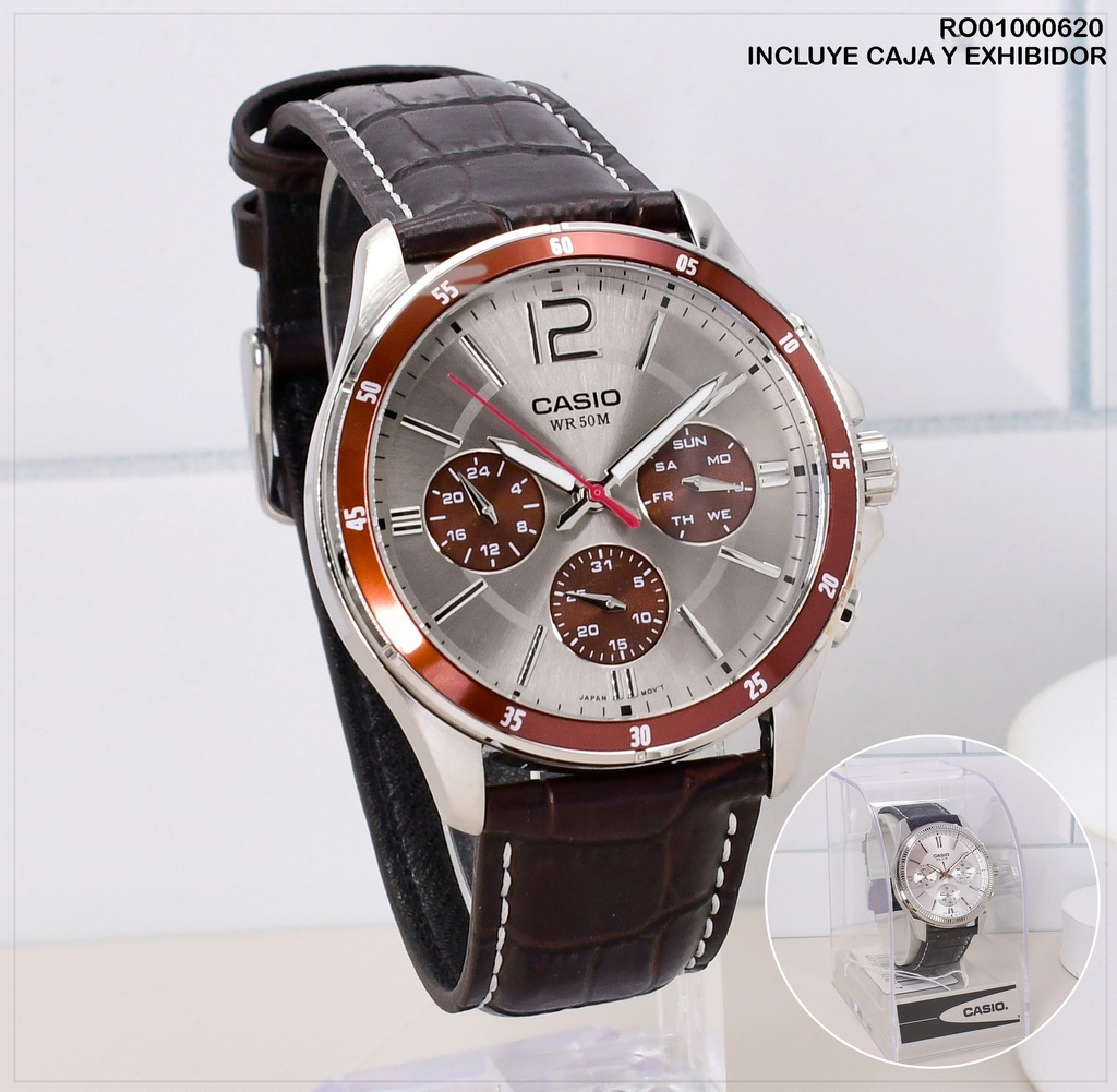 RELOJ ANALOGO HOMBRE CASIO MTP-1374L-7A1 # 5374