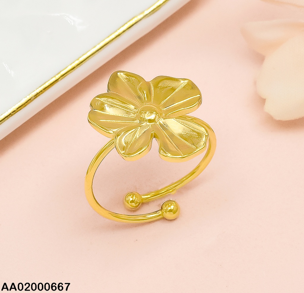 ANILLO FLOR C/GRABADOS RA034-131 AJUSTABLE