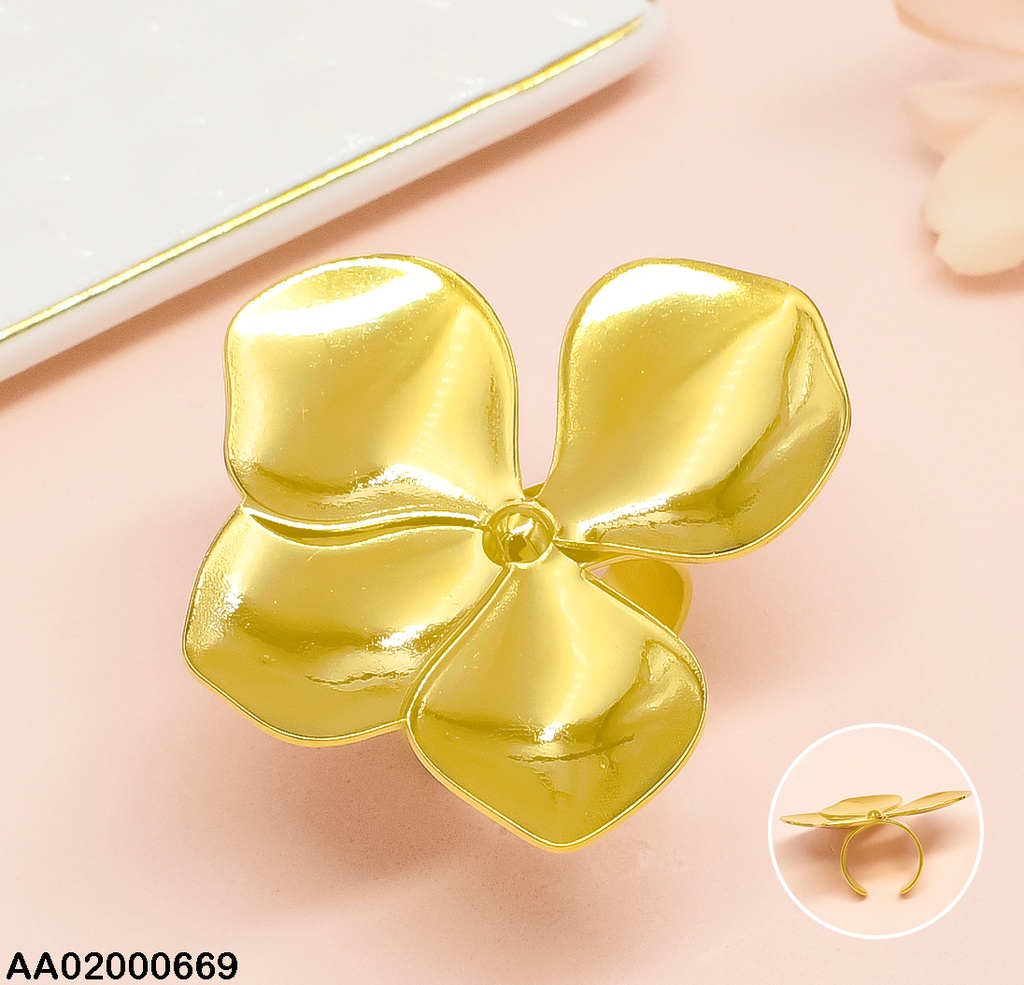 ANILLO FLOR GRANDE RA042-131 AJUSTABLE
