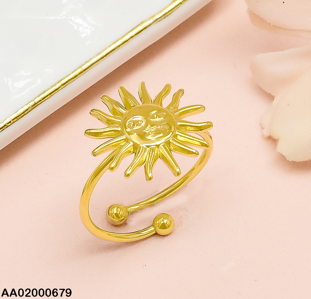 ANILLO SOL DORADO RA056-131 AJUSTABLE