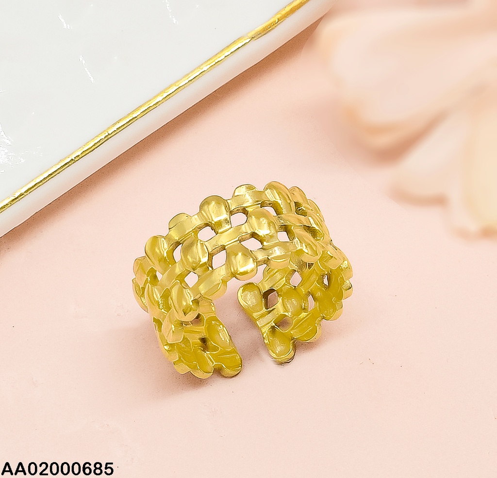 ANILLO ENREJADO ANCHO RA078-131 AJUSTABLE