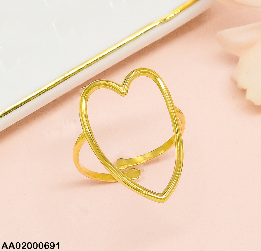 ANILLO CROQUI CORAZON ALARGADO RA082-131 AJUSTABLE