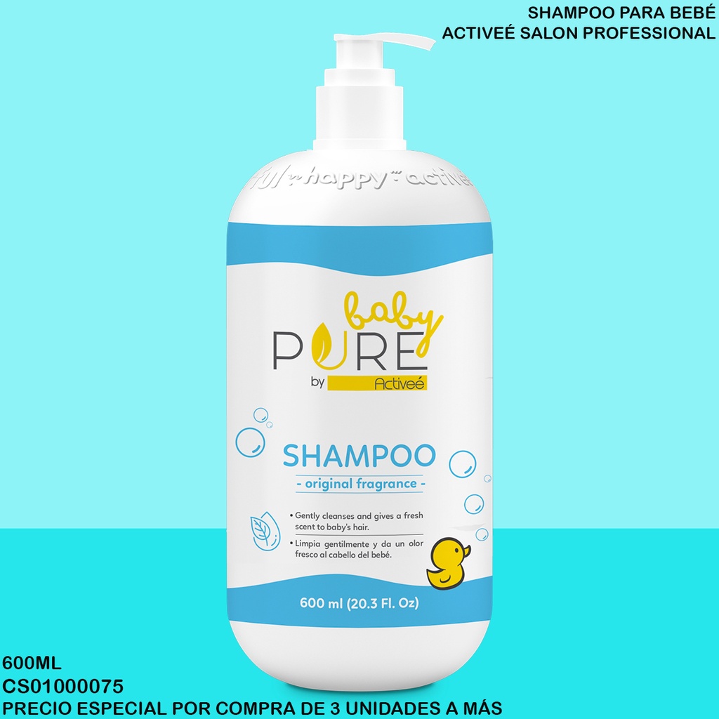 SHAMPOO BABY PURE BY ACTIVEE 600ML