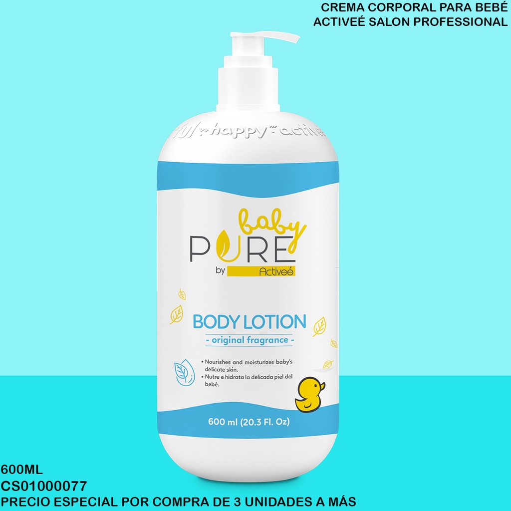 CREMA BABY PURE BY ACTIVEE ORIGINAL 600ML