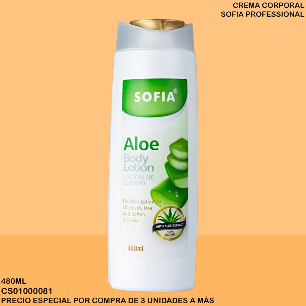 CREMA CORPORAL ALOE VERA SOFIA 480ML