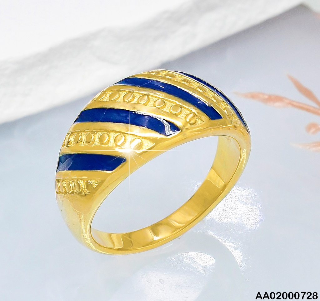 ANILLO LINEAS AZUL GRABADO 3R3000370-113