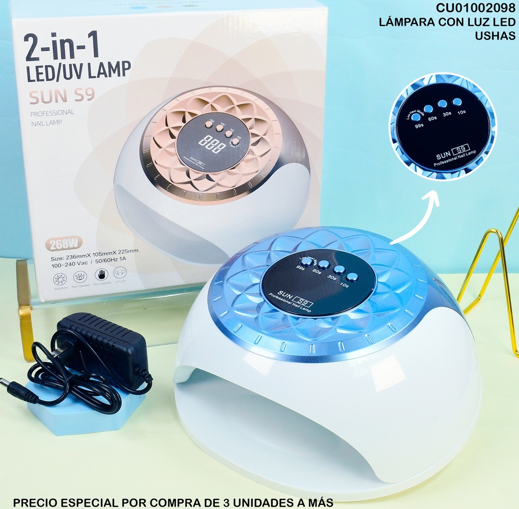 LAMPARA LED/UV SUN S9 268W SURTD. FD-507 USHAS