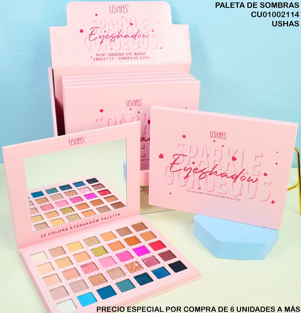 PALETA 35 TONOS SPARKLE GORGEOUS USHAS ES4347