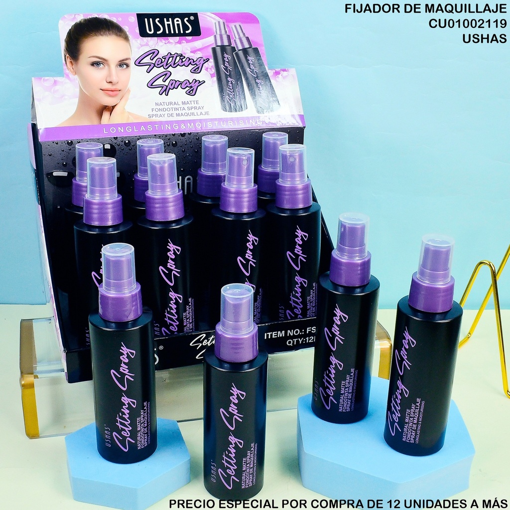 SPRAY DE MAQUILLAJE SETTING SPRAY USHAS 110ML FS435