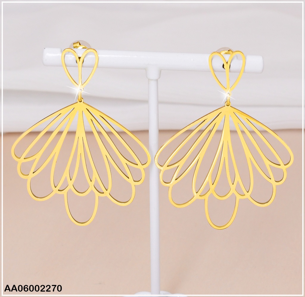 ARETES CROQUI CORAZON C/FALDA EA253-131