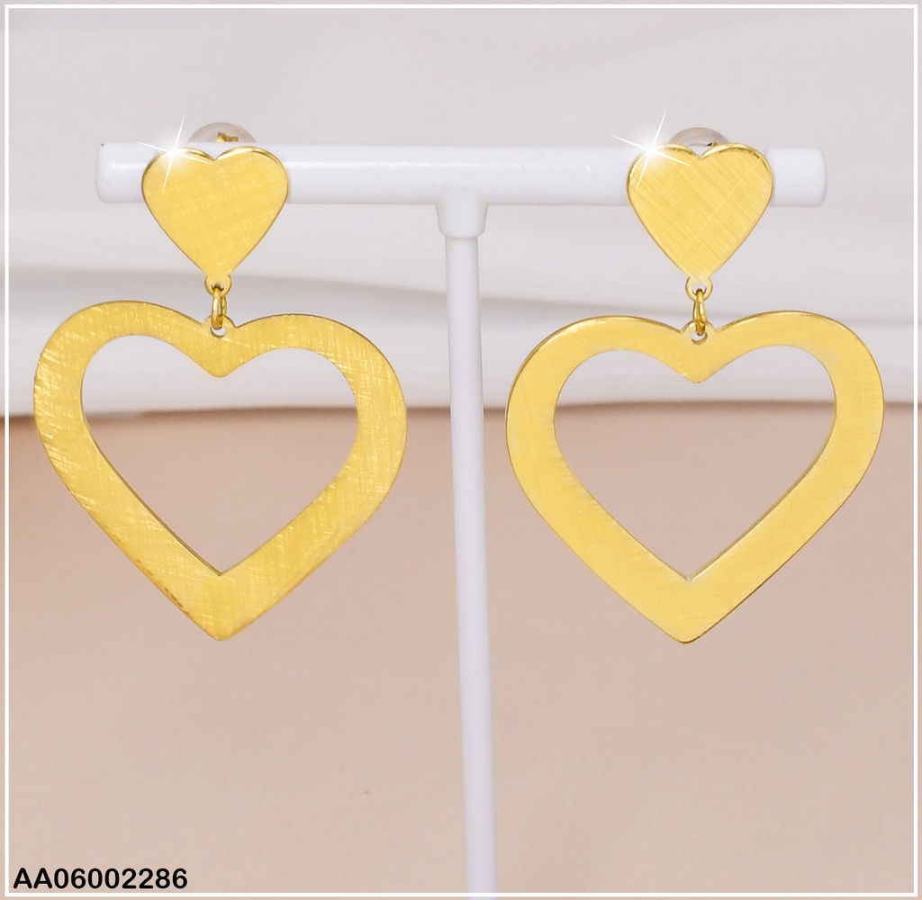 ARETES CROQUI CORAZON APLANADOS EA333-131