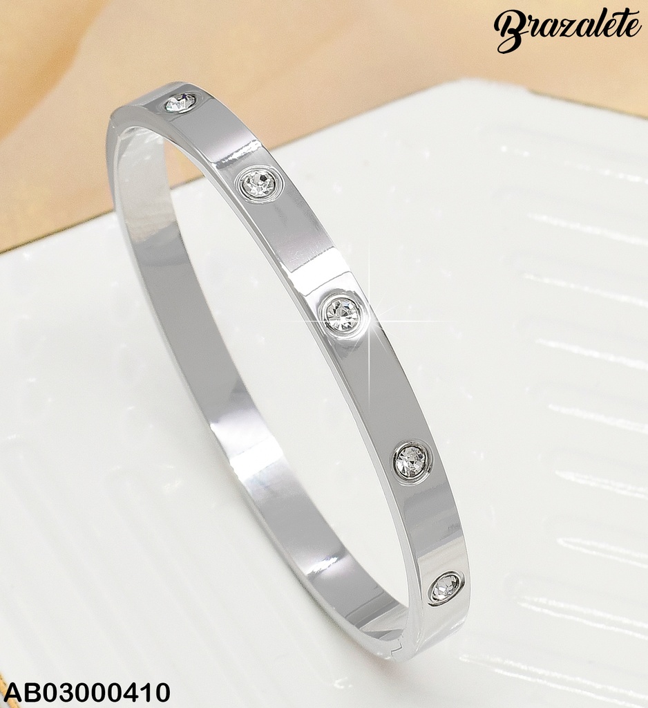 BRAZALETE PLATD. ZIRCONIAS 080448-122
