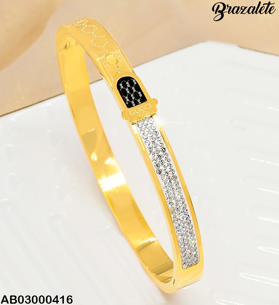 BRAZALETE FAJA ZIRCONIAS GUCCI 080512-148